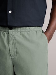 Green Lightweight Elasticated Waist Shorts - Image 4 of 8