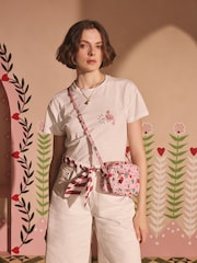 Cath Kidston Pink Cherry Utility Cross-Body Bag - Image 3 of 7