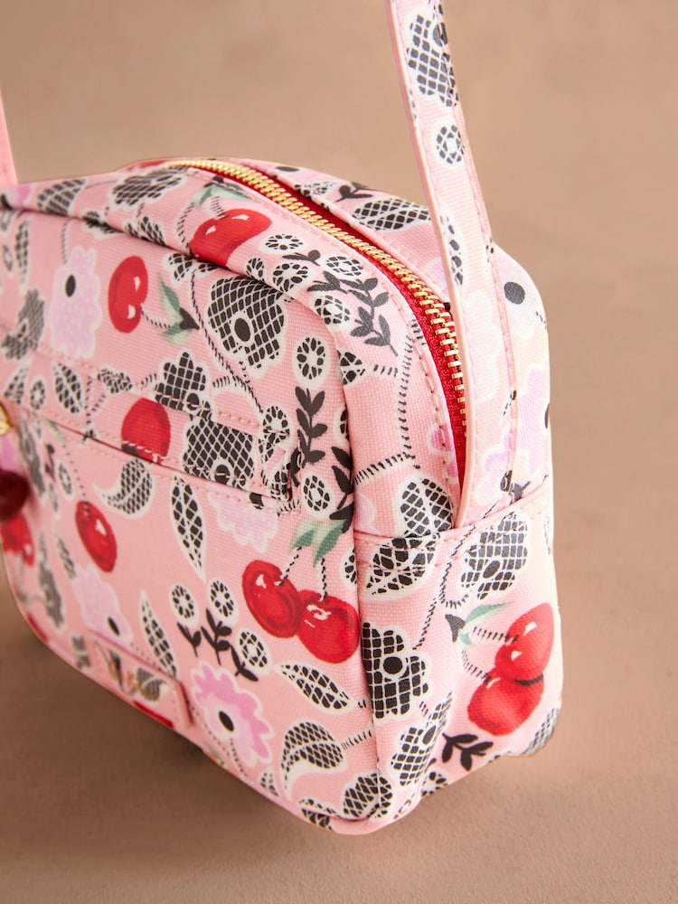 Cath Kidston Pink Cherry Utility Cross-Body Bag - Image 7 of 7