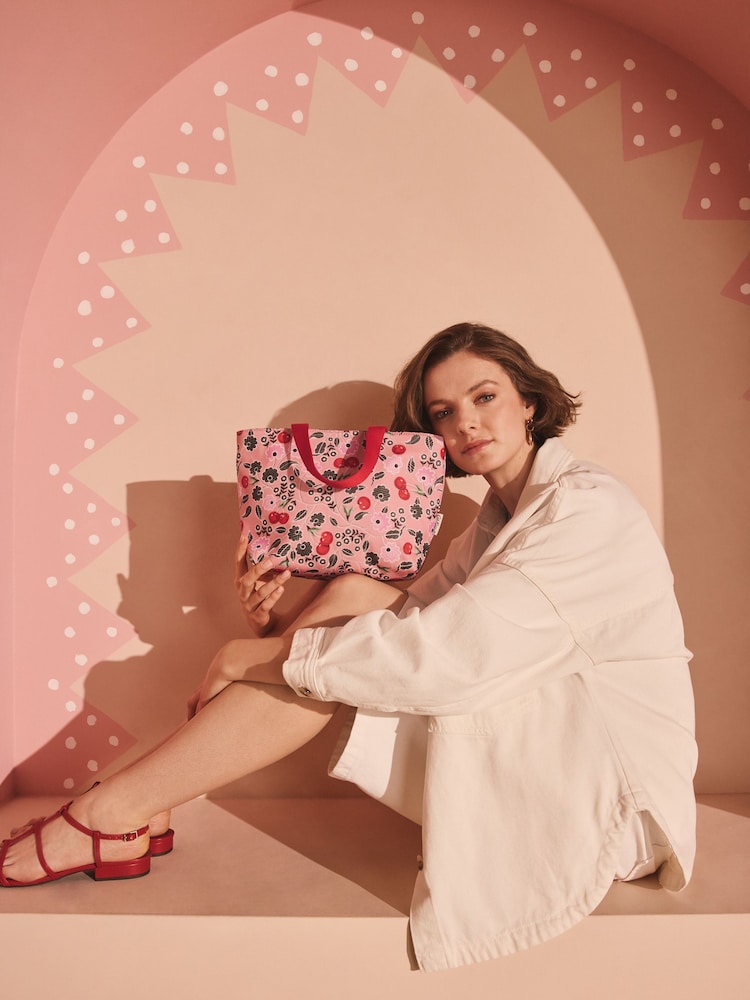 Cath Kidston Pink Cherry Lunch Tote - Image 1 of 5