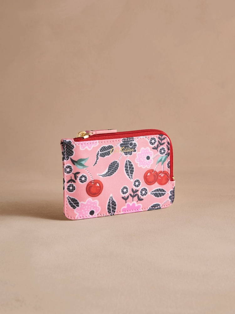 Cath Kidston Pink Cherry Card Coin Purse - Image 1 of 3