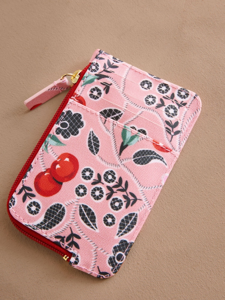 Cath Kidston Pink Cherry Card Coin Purse - Image 2 of 3