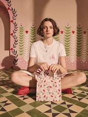Ecru Cherry - Cath Kidston Small Coated Book Bag - Imagen 2 de 5