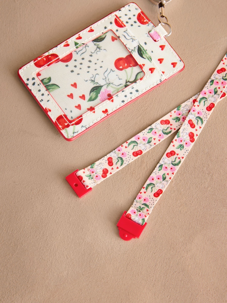 Cath Kidston Ecru Cherries Lanyard Bag - Image 3 of 3