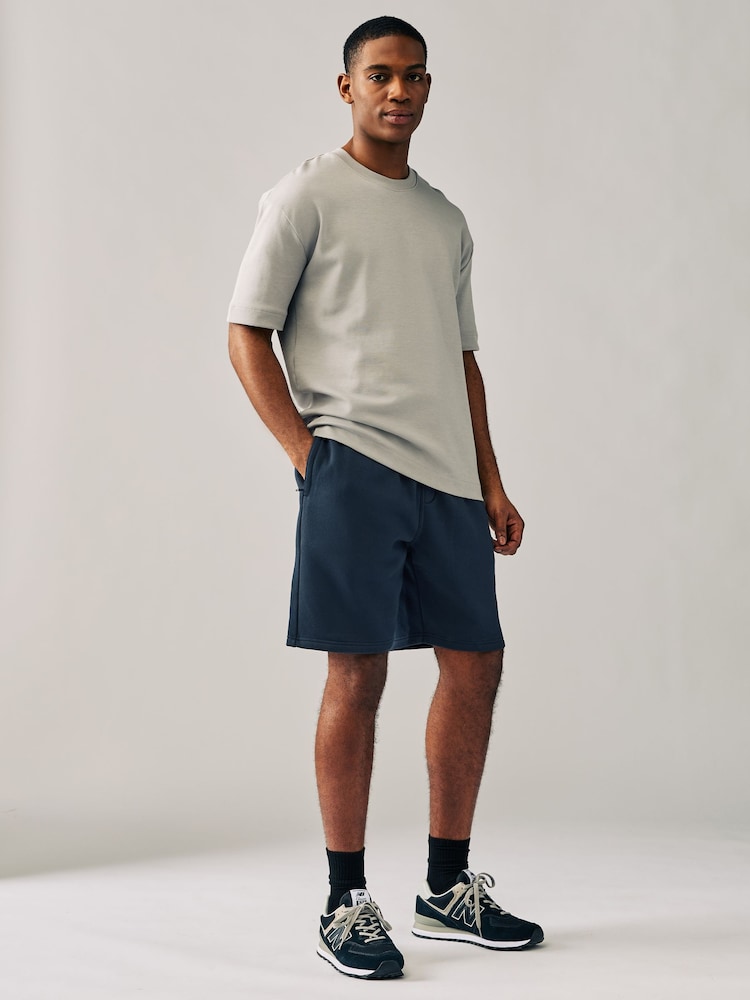 Noir/Marine - Short en jersey en tissu doux 2 Pack - Image 4 of 10