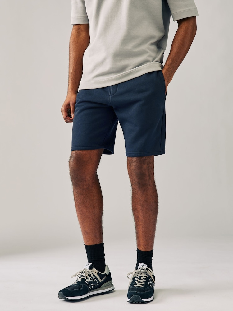 Noir/Marine - Short en jersey en tissu doux 2 Pack - Image 6 of 10