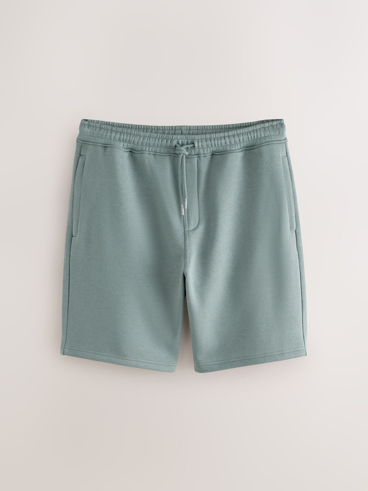 Grey/Seafoam Soft Fabric Jersey Shorts 2 Pack - Image 8 of 8