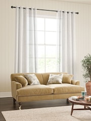 William Morris At Home Oat Willow Bough Sheer Made To Measure Curtains - Image 2 of 5