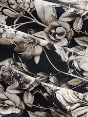 Black Mono Regular Fit Kew Collection 100% Cotton Floral Short Sleeve Shirt - Image 3 of 3