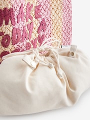 Cath Kidston Pink Stripe 100% Cotton Beach Bag - Image 8 of 9