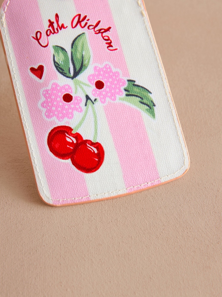Cath Kidston Pink Stripe Luggage Tag - Image 2 of 3