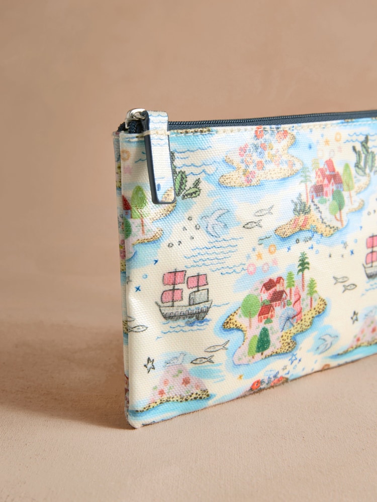 Cath Kidston Multi Sketchbook Zip-Up 100% Cotton Purse - Image 2 of 3