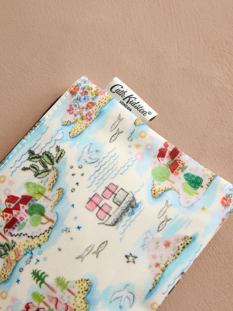 Cath Kidston Multi Sketchbook Zip-Up 100% Cotton Purse - Image 3 of 3