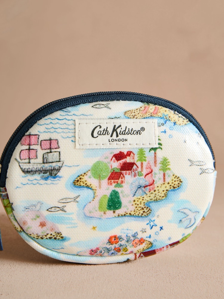 كراسة رسم - محفظة مستديرة قطن 100% مزودة بجيب من Cath Kidston - صورة 2 من 3