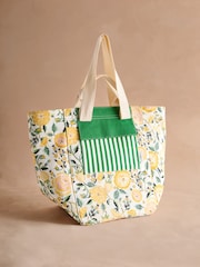 Cath Kidston Yellow Strawberry Garden Large 100% Cotton Tote Bag - Image 10 of 12