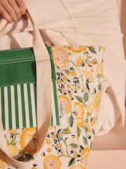 Cath Kidston Yellow Strawberry Garden Large 100% Cotton Tote Bag - Image 9 of 12