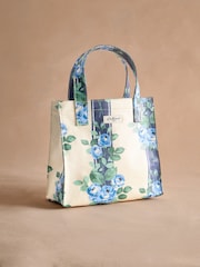 Cath Kidston Navy Garden Stripe Small Coated Book Bag - Image 3 of 5
