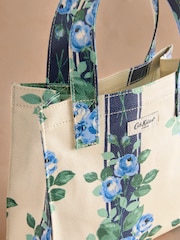 Cath Kidston Navy Garden Stripe Small Coated Book Bag - Image 4 of 5
