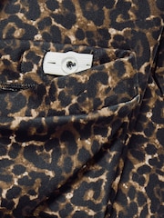 ONLY KIDS Leopard Print Flared Black Trousers - Image 3 of 3