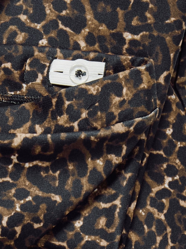 ONLY KIDS Leopard Print Flared Black Trousers - Image 3 of 3