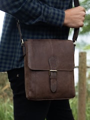Lakeland Leather Brown Hutton Reporter Bag - Image 1 of 7