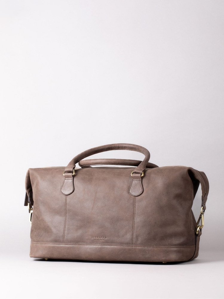 Lakeland Leather Brown Medium Hutton Holdall - Image 2 of 7
