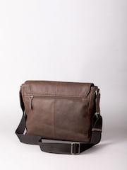 Lakeland Leather Brown Hutton Messenger Bag - Image 3 of 8