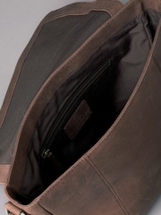 Lakeland Leather Brown Hutton Messenger Bag - Image 8 of 8