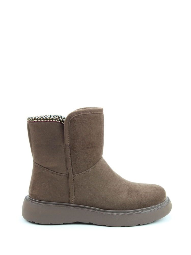 Heavenly Feet Faux Fur Lined Karla Ankle Boots - Image 1 of 6