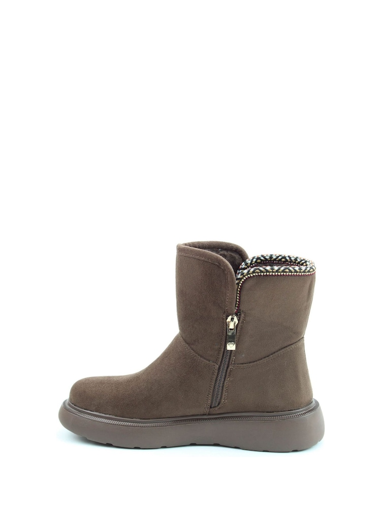 Heavenly Feet Faux Fur Lined Karla Ankle Boots - Image 2 of 6