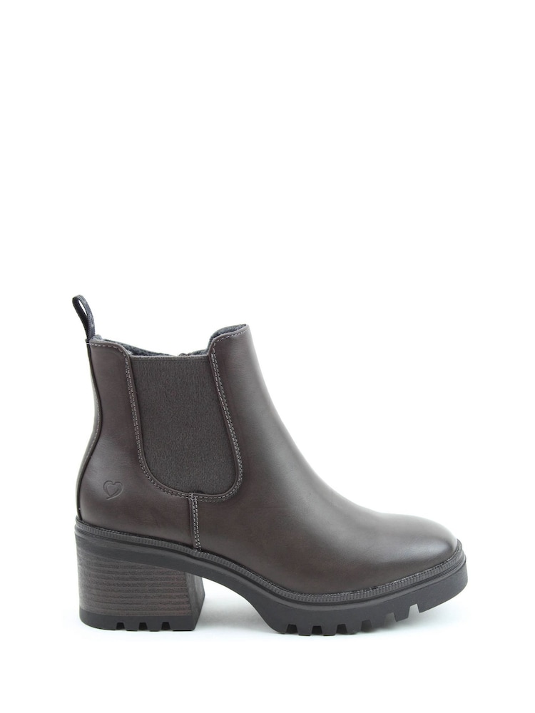 Heavenly Feet Earth Mariele Ankle Brown Boots - Image 1 of 6