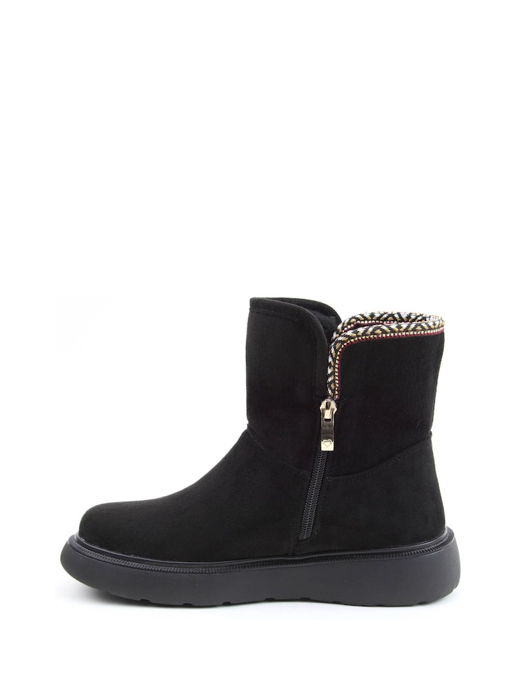Heavenly Feet Faux Fur Lined Karla Ankle Boots - Image 2 of 6