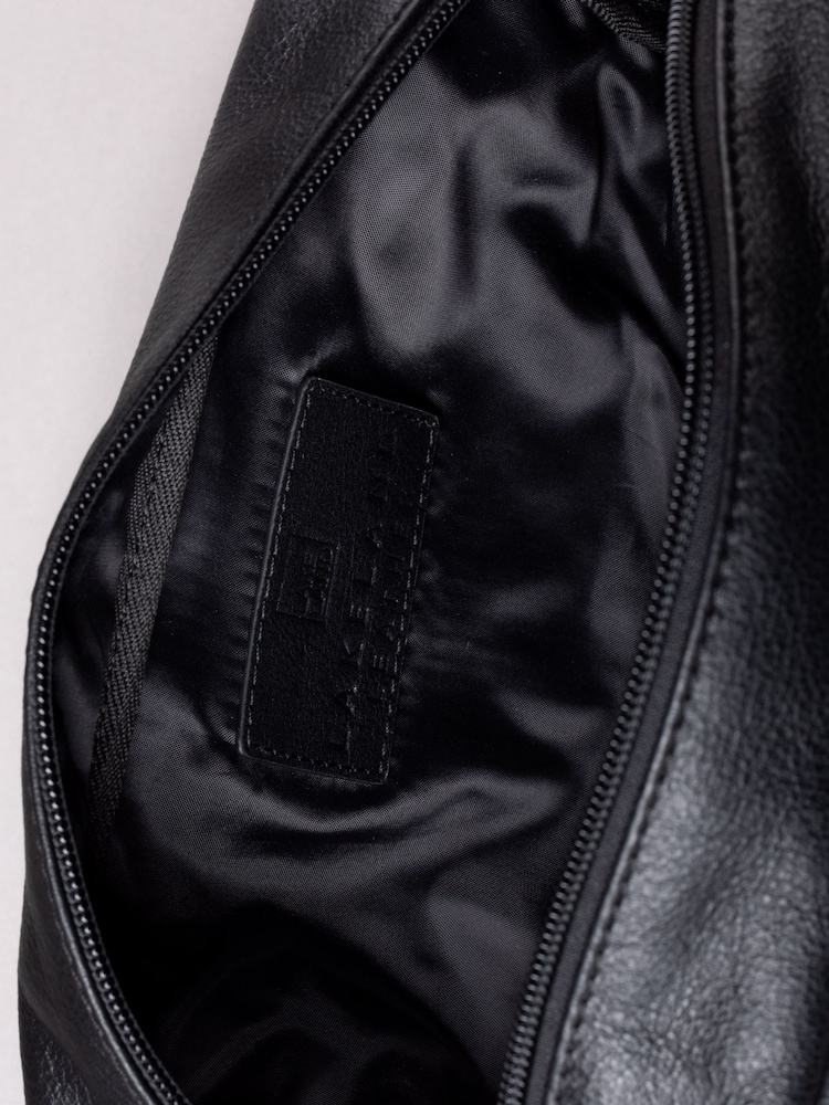 Lakeland Leather Black Shoregill Wash Bag - Image 5 of 5