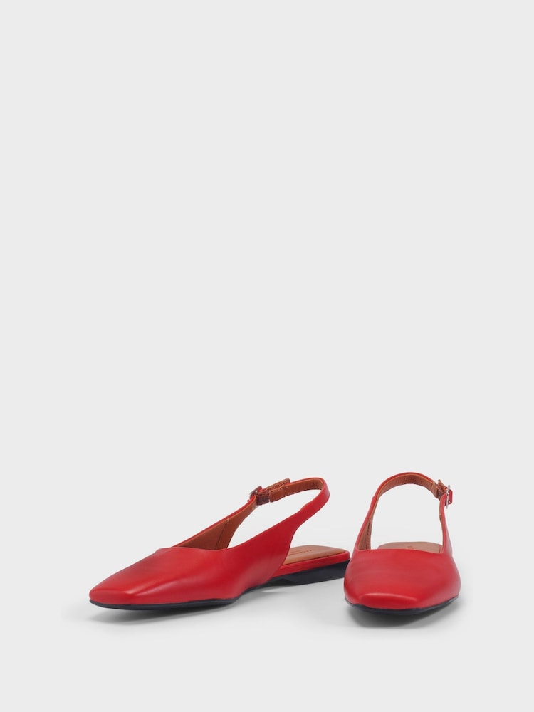 Vagabond Shoemakers Red Delia Slingback Shoes - Image 2 of 3 Vagabond Shoemakers Red Delia Slingback Shoes - Image 2 of 3