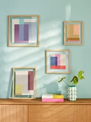 Set of 4 Multi Floating Abstract Wall Art - Image 1 of 5