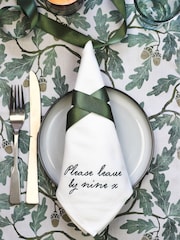Avalon Home Set of 4 White Viral Collection 100% Cotton Napkins - Image 2 of 5