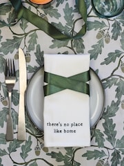Avalon Home Set of 4 White Literary Collection Napkins 100% Cotton Gift Box - Image 2 of 5