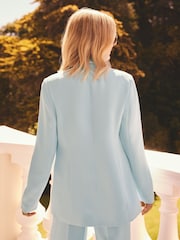 Friends Like These Blue Millie Mackintosh Premium Double Breasted Gold Button Blazer - Image 4 of 5