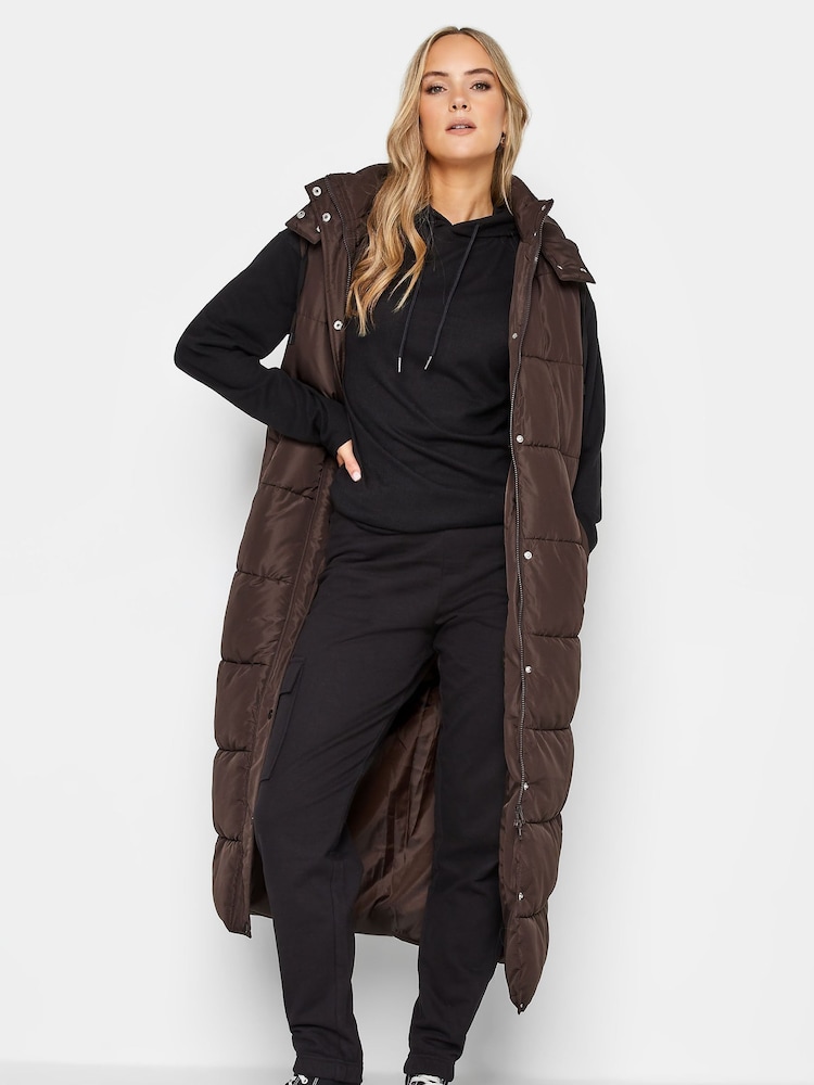Long Tall Sally Brown Midaxi Gilet - Image 2 of 4