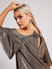 Топ с цепочками из фольги Yours Curve London - Image 4 of 6