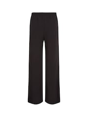 Long Tall Sally Black Wide Leg Tuxedo Trousers - Image 4 of 4