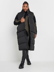Yours Curve Black 5In1 Padded Coat - Image 4 of 6