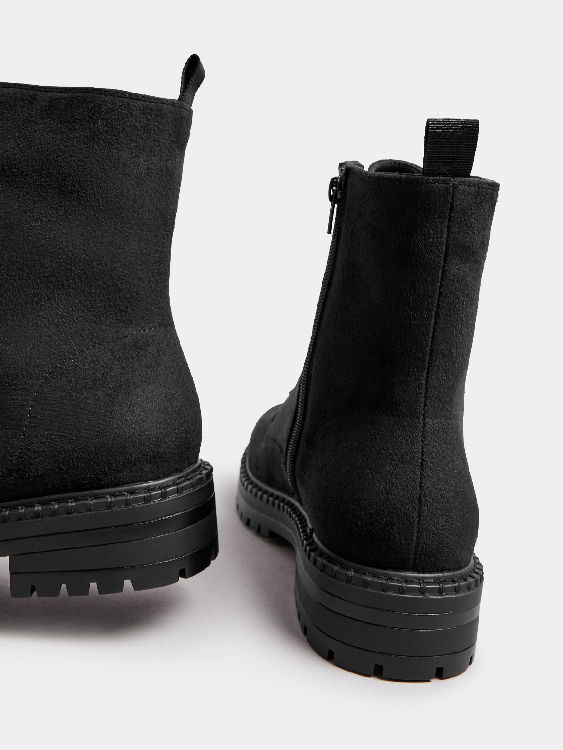 靴 SIDE WAVE BUCKLE LONG BOOTS STOMP-228 Black Vegan Leather Women's Gothic Mid-Calf Knee High