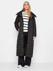 Long Tall Sally Black Onion Quilted Coat - Image 1 of 4