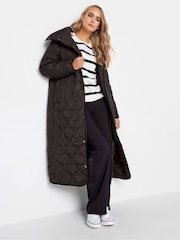 Long Tall Sally Black Onion Quilted Coat - Image 2 of 4