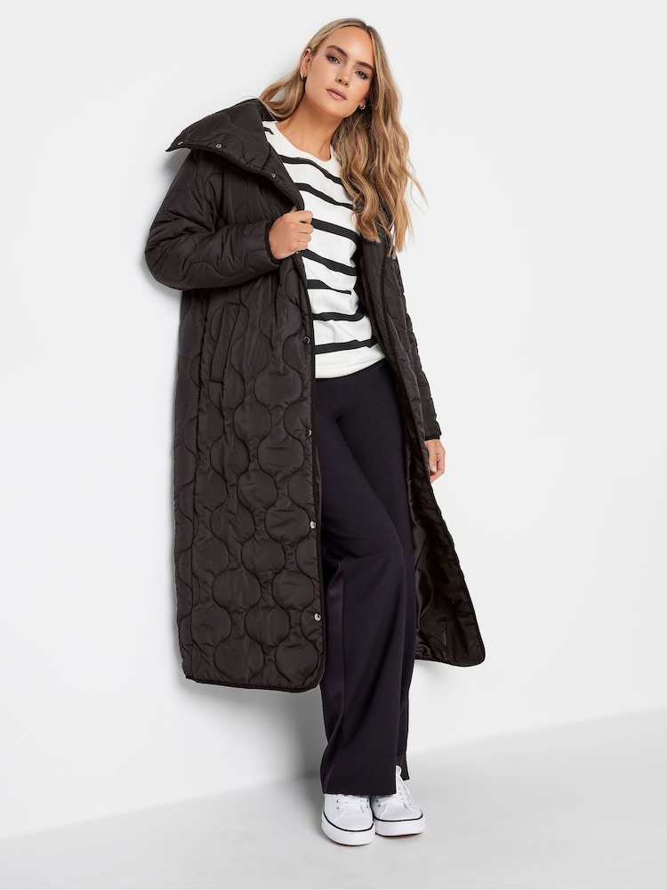 Long Tall Sally Black Onion Quilted Coat - Image 2 of 4