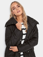 Long Tall Sally Black Onion Quilted Coat - Image 4 of 4