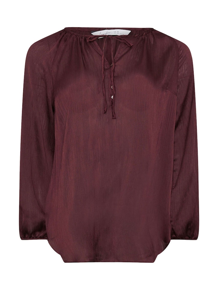 Yours Curve Red Button Blouse - Image 6 of 6