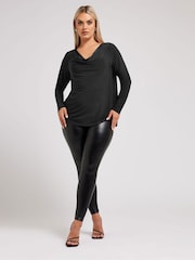 Yours Curve London Wasserfall-Top mit Diamante-Besatz - Bild 3 von 5