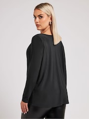 Yours Curve London Wasserfall-Top mit Diamante-Besatz - Bild 4 von 5
